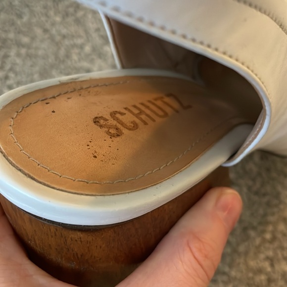 Schutz Heeled Peep Toe Booties - Picture 3 of 12